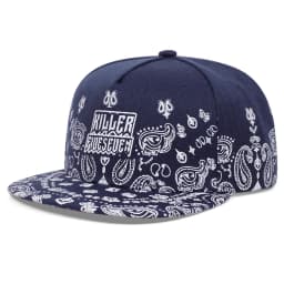 2025 New West Coast Cashew Flower Flat Edge Hat Men's Street Dance Hip Hop Hat Women's Outdoor Leisure Sunshade Hat Baseball Hat