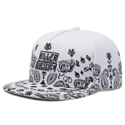 2025 New West Coast Cashew Flower Flat Edge Hat Men's Street Dance Hip Hop Hat Women's Outdoor Leisure Sunshade Hat Baseball Hat