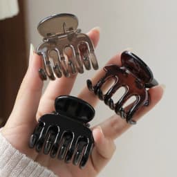 Small Medium Hair Claws Clips Crab Hair Clamps Women Girls 4.5CM Plastic Ponytail Hair Barrettes Hairpin Hair Accessories Simple