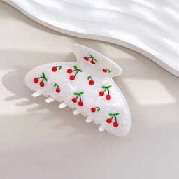 Korean Acrylic Hair Claw Clips for Women And Girls Flower Fruits Design Thick Thin Hair Styling Accessories Sweat Catch Hairgrip