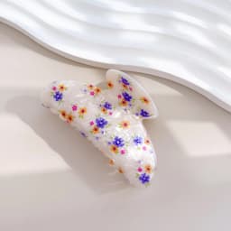 Korean Acrylic Hair Claw Clips for Women And Girls Flower Fruits Design Thick Thin Hair Styling Accessories Sweat Catch Hairgrip