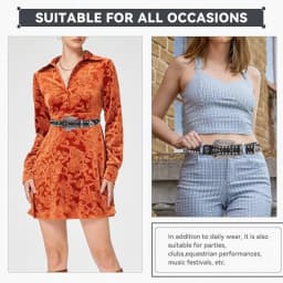 Cowboy style rhinestone belt ladies hip hop party fashion outfit y2k belt unisex belt jeans short skirt women men accessories
