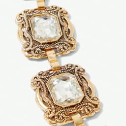 Casual Gold Vintage Carved Crystal Metal Waist Chain