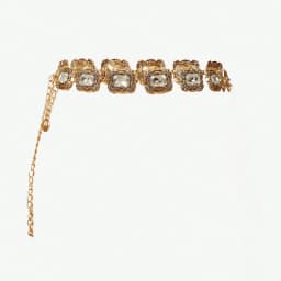 Casual Gold Vintage Carved Crystal Metal Waist Chain