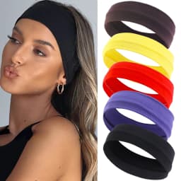 Milk Elastic Silk Headband Sports Yoga Hair Care with Summer Fitness Running Yoga Headscarf Hair Accessories for Girls