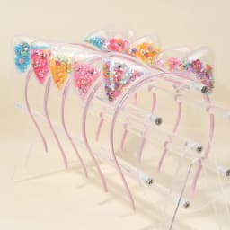 5Pcs Cat Ear Headband Cute Star Shining Sequin Hairbands Sweet PVC Ear Princess Hair Band Gift Kids Fashion Headwear Accessories