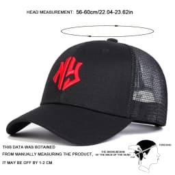 Unisex NG Letter Embroidery Baseball Net Caps Spring and Summer Outdoor Adjustable Casual Hats Sunscreen Hat Sports Cap