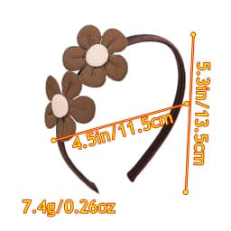 3/6pcs Cute Girls Headband Fabric Flower Hairbands Kids Children Hair Bows Hairbands Family Decoration Party Hair Accessories