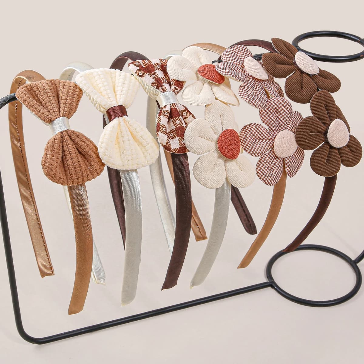 3/6pcs Cute Girls Headband Fabric Flower Hairbands Kids Children Hair Bows Hairbands Family Decoration Party Hair Accessories