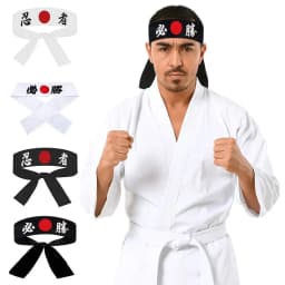 Multi-purpose Hachimaki Headband Breathable Hygroscopic Japanese Headband Costume Accessories Karate Bandana Headwear