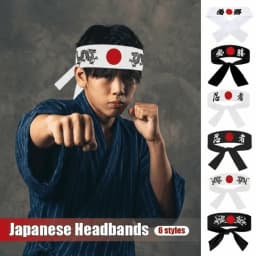Multi-purpose Hachimaki Headband Breathable Hygroscopic Japanese Headband Costume Accessories Karate Bandana Headwear
