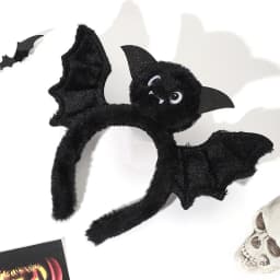 New Halloween party, holiday photography, funny performance, black bat wings, cute headband, hair accessory