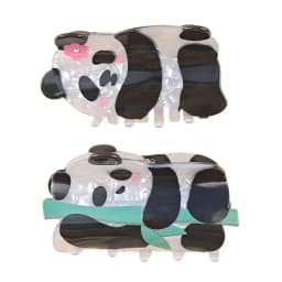 Panda cartoon grapple clip cute national style high-end acetate back of the head shark clip niche hair accessory headdress hairp