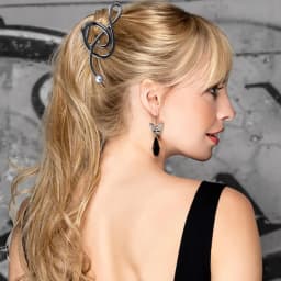 1PC Treble Clef Hair Clips with Pearls, Metal Music Note Hair Accessories, Fashionable Hair Claws for Women's Chic Looks