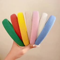 Korean Colorful Spong Linen Hairband For Women Girls Sweet Hair Ornament Headband Hair Hoop Hair Band Fashion Hair Accessories