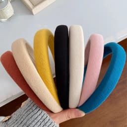 Korean Colorful Spong Linen Hairband For Women Girls Sweet Hair Ornament Headband Hair Hoop Hair Band Fashion Hair Accessories
