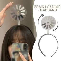 Loading Symbol Design Headband Shiny Hair Accessory Creative Unisex Hair Hoop Lightweight Rotating Headband Hot Sale