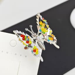 2Pcs/Set Fashion Metal Gold Hollow Butterfly Hairpins For Women Girls Hair Ornament Clip Barrette Headband Hair Accessories