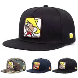2025 Creative New Baseball Hat SPEEDY Mouse Labeling Street HipHop Hat Street Dance Decorative Hat Sunshade Flat Edge Hat Unisex