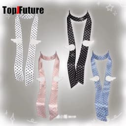 Millennium Y2K Spicy Girl Wings Wave Point Scarf Spring and Summer Japanese and Korean Neck Headband with High-end Feeling