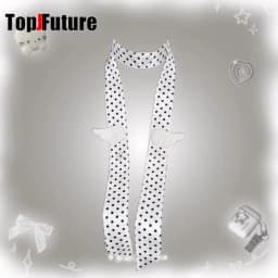 Millennium Y2K Spicy Girl Wings Wave Point Scarf Spring and Summer Japanese and Korean Neck Headband with High-end Feeling