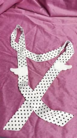 Millennium Y2K Spicy Girl Wings Wave Point Scarf Spring and Summer Japanese and Korean Neck Headband with High-end Feeling