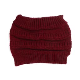 1Pcs Autumn Winter Women Girl Turban Headwraps Headwear Ear Warmer Knitting Headband Hair Band Ponytail Beanie Hat
