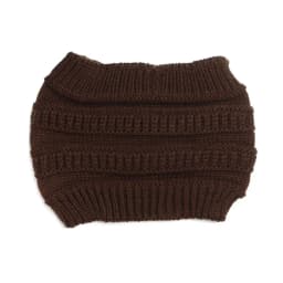 1Pcs Autumn Winter Women Girl Turban Headwraps Headwear Ear Warmer Knitting Headband Hair Band Ponytail Beanie Hat