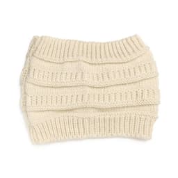 1Pcs Autumn Winter Women Girl Turban Headwraps Headwear Ear Warmer Knitting Headband Hair Band Ponytail Beanie Hat