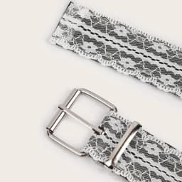 Korean Y2k Lace Waistband Female Floral Elegant Waist Belt For Women 3.8cm Wide Dress Jeans Belt Spicy Girls