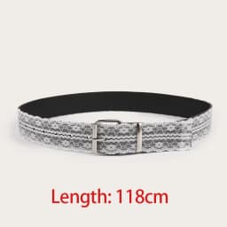 Korean Y2k Lace Waistband Female Floral Elegant Waist Belt For Women 3.8cm Wide Dress Jeans Belt Spicy Girls