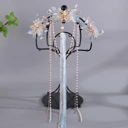 Antique Chinese Style Hair Clip Set With Long Tassel Vintage Hairpins Kits Headwear For Women Elegant Jewelry Hair Accessories