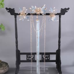 Antique Chinese Style Hair Clip Set With Long Tassel Vintage Hairpins Kits Headwear For Women Elegant Jewelry Hair Accessories