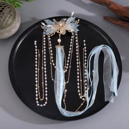Antique Chinese Style Hair Clip Set With Long Tassel Vintage Hairpins Kits Headwear For Women Elegant Jewelry Hair Accessories