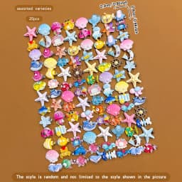 20 random cute cartoon ocean hair clips suitable for daily hair accessories