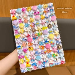 20 random cute cartoon ocean hair clips suitable for daily hair accessories