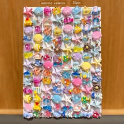 20 random cute cartoon ocean hair clips suitable for daily hair accessories