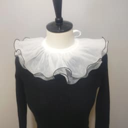 Double Layered Shawl Fake Collar Clown Performance Detachable Ruffle Neckwear Sweater Dress Faux Collar Accessories