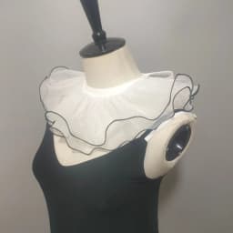 Double Layered Shawl Fake Collar Clown Performance Detachable Ruffle Neckwear Sweater Dress Faux Collar Accessories