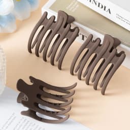 3pcs Matte Hair Claws Clamps Women Hair Clips Crab Acrylic Ponytail Hairpins Girls Barrettes Duckbill Fashion Hair Accessories