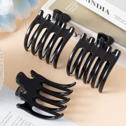 3pcs Matte Hair Claws Clamps Women Hair Clips Crab Acrylic Ponytail Hairpins Girls Barrettes Duckbill Fashion Hair Accessories