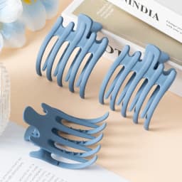 3pcs Matte Hair Claws Clamps Women Hair Clips Crab Acrylic Ponytail Hairpins Girls Barrettes Duckbill Fashion Hair Accessories