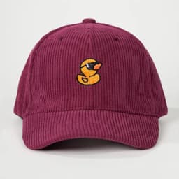 Cute Yellow Duck Corduroy Baseball Cap Embroidery Unisex Vintage Snapback Hat Outdoor Camping Fashion Gift Streetwear Daily C
