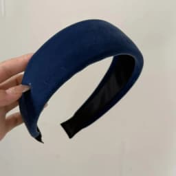 Retro velvet wide headband for women small face high cranial top hairhoop hair accessories