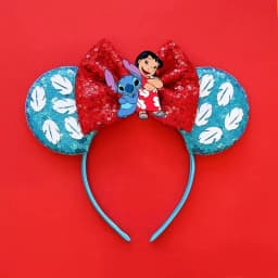Happy Birthday Lilo Stitch Headband Ear for Adults Disney Mickey Mouse Headbands Women Party Hair Accessories Girls Kid Hairband