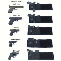 Waist Band Belt for Outdoor Hunting Fitness Defense Use Tactical Belly Gun Holster Portable Hidden Phone Bag Concealed Carry