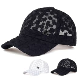 Unisex M Label Lace Breathable Baseball Net Caps Hip Hop Cap Spring Summer Outdoor Adjustable Casual Hats Sunscreen Hat