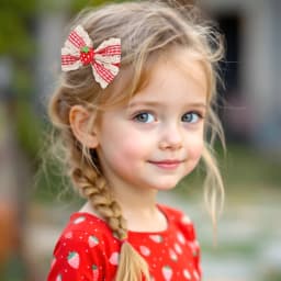 2Pcs Retro Strawberry Bow Hair Clips For Girls Sweet Lace-trim Plaid Hairpins Children Daily Korean Headwear Hair Accessories