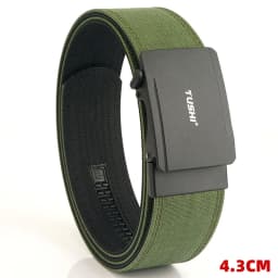 TUSHI Military Belt for Men 4.3CM Nylon Metal Automatic Buckle Police Duty Belt Tactical Outdoor Girdle Accessories Multi-size