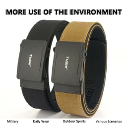 TUSHI Military Belt for Men 4.3CM Nylon Metal Automatic Buckle Police Duty Belt Tactical Outdoor Girdle Accessories Multi-size